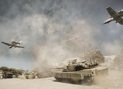 video games, Battlefield, tanks, A-10 Thunderbolt II - random desktop wallpaper
