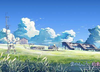 clouds, Makoto Shinkai, anime, The Place Promised in Our Early Days - duplicate desktop wallpaper