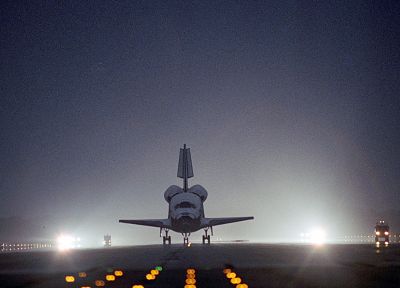 night, Space Shuttle - duplicate desktop wallpaper