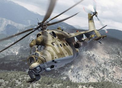 aircraft, helicopters, hind, vehicles, 3D renders, Mi-24, Mi-24 Hind - related desktop wallpaper