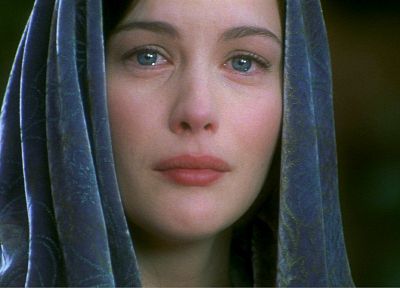 women, movies, Liv Tyler, The Lord of the Rings, sadness, Arwen Undomiel, The Return of the King - desktop wallpaper