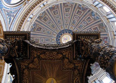architecture, buildings, vatican city, dome, st peter's basilica, ceiling - random desktop wallpaper