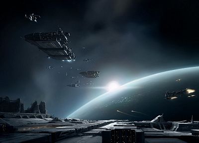 video games, outer space, EVE Online, spaceships, artwork, vehicles - related desktop wallpaper