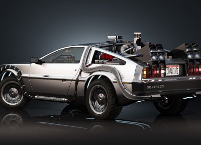 cars, Back to the Future, DeLorean DMC-12 - duplicate desktop wallpaper