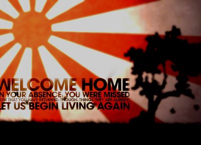 quotes, welcome home, blurred - duplicate desktop wallpaper