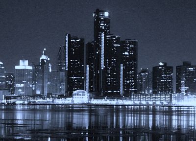 Detroit, city skyline - duplicate desktop wallpaper
