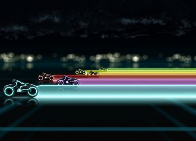 rainbows, Tron Legacy - desktop wallpaper