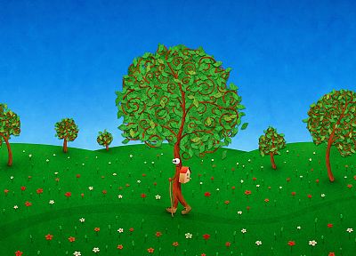 trees, artwork - desktop wallpaper