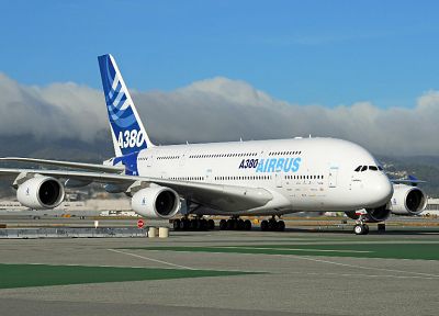 aircraft, Airbus, planes, airliners, Airbus A380-800 - random desktop wallpaper