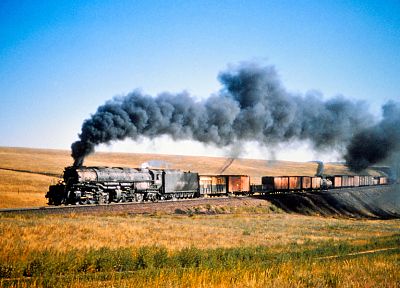 steam, landscapes, steam engine, Steam train, wagons, transportation - desktop wallpaper