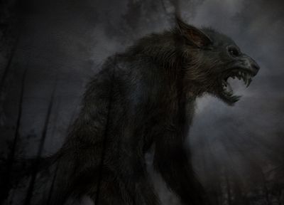 dark, creatures, werewolves - desktop wallpaper
