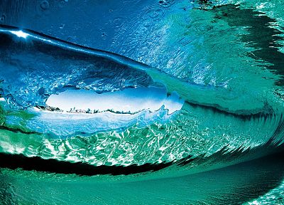 water, ocean, waves - duplicate desktop wallpaper