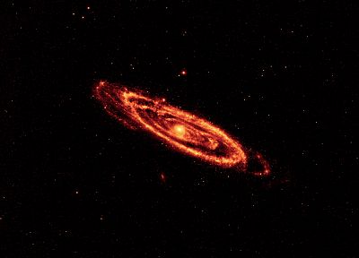outer space, stars, galaxies, infrared, Andromeda Galaxy - random desktop wallpaper