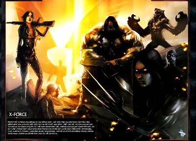 comics, X-Men, superheroes, X-Force - duplicate desktop wallpaper