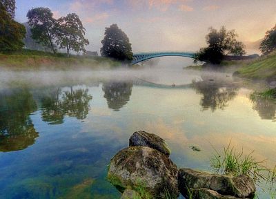 nature, fog, lakes - random desktop wallpaper