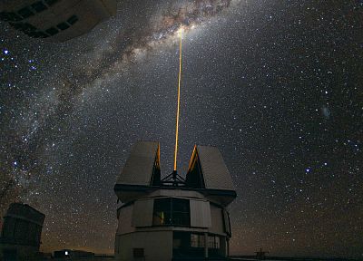 night, telescope, skyscapes, Very Large Telescope - random desktop wallpaper