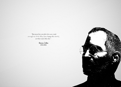 minimalistic, Apple Inc., quotes, Steve Jobs, RIP - desktop wallpaper