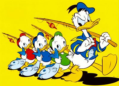 Disney Company, yellow, Donald Duck - random desktop wallpaper
