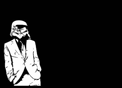 stormtroopers, black background - random desktop wallpaper