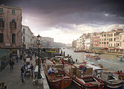 ships, Venice, Italy, vehicles - duplicate desktop wallpaper
