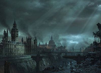 cityscapes, skylines, London, buildings - desktop wallpaper