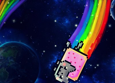 Nyan Cat - duplicate desktop wallpaper