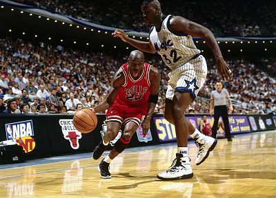 basketball, Michael Jordan, Shaquille O'Neal - random desktop wallpaper