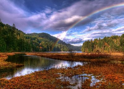 landscapes, rainbows - random desktop wallpaper