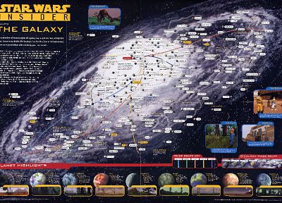 Star Wars, infographics - random desktop wallpaper