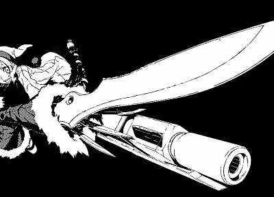 guns, transparent, grayscale, knives, Dogs: Bullets and Carnage, children, anime vectors - related desktop wallpaper