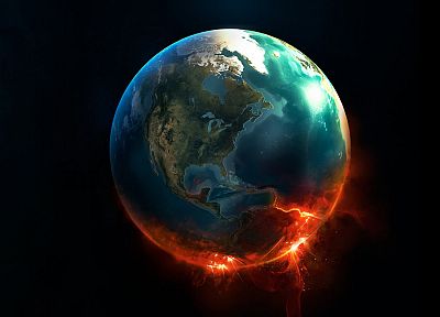 planets, Earth, apocalypse - duplicate desktop wallpaper