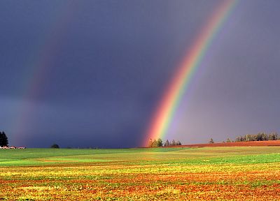 Oregon, double rainbow, marion - duplicate desktop wallpaper
