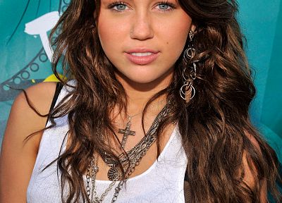 brunettes, Miley Cyrus, singers - duplicate desktop wallpaper