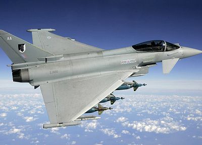 aircraft, war, Eurofighter Typhoon - random desktop wallpaper