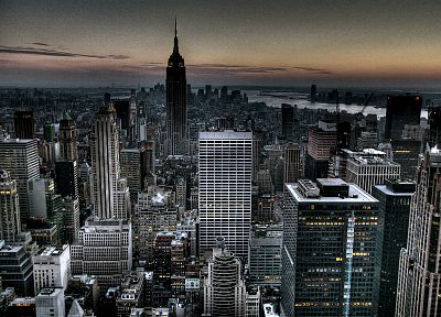 cityscapes, architecture, buildings, New York City, rockefeller plaza, 30 Rock, Rockefeller Center - random desktop wallpaper