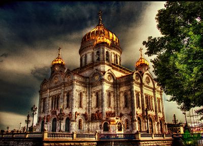 architecture, churches, Moscow, HDR photography - related desktop wallpaper