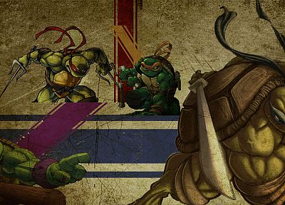 grunge, superheroes, Teenage Mutant Ninja Turtles - random desktop wallpaper