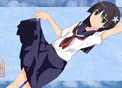 school uniforms, Toaru Kagaku no Railgun, sailor uniforms, Saten Ruiko - random desktop wallpaper