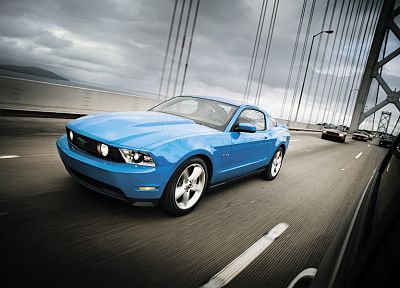 cars, bridges, vehicles, Ford Mustang - duplicate desktop wallpaper