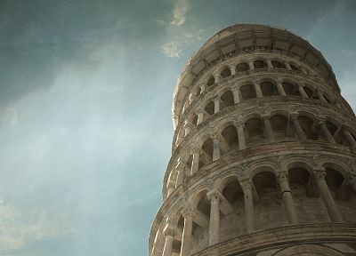 architecture, Pisa, Leaning Tower of Pisa - desktop wallpaper