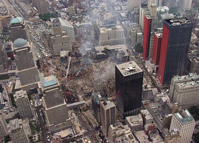 World Trade Center, September 11th - duplicate desktop wallpaper