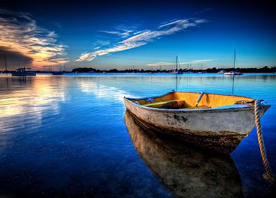 boats, vehicles, HDR photography, sea - desktop wallpaper