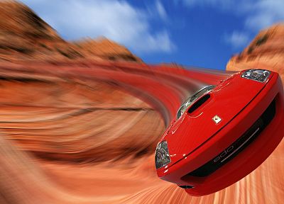 cars, Ferrari, blurry - random desktop wallpaper