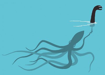 fake, tentacles, funny, octopuses - desktop wallpaper
