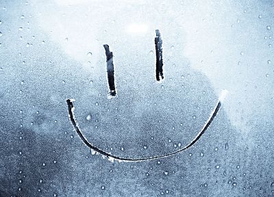 smiley face, water drops, window panes, dew, rain on glass - random desktop wallpaper