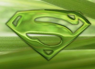 green, DC Comics, Superman, signs, logos, Superman Logo - desktop wallpaper