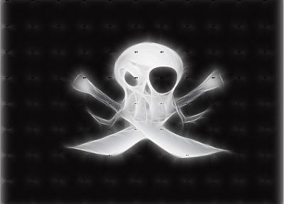 skulls, Fractalius, pirates - random desktop wallpaper