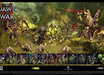 Warhammer, Dawn Of War, Tyranids - random desktop wallpaper