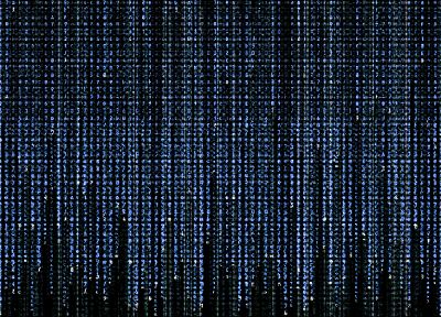 blue, The Matrix, code - random desktop wallpaper