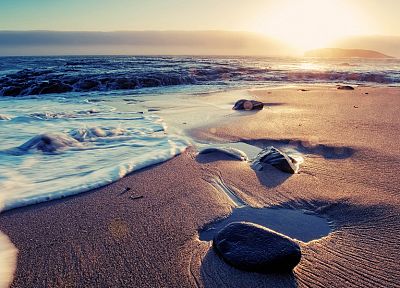 sand, rocks, beaches - desktop wallpaper